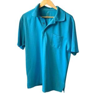 PGA Tour Blue Polo Shirt Men’s Large Short Sleeve Golf Shirt